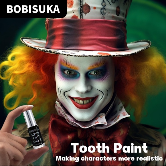 BLACK OUT TEETH! Professional Makeup Safe, Quick Dry, Halloween, Special Effects - Picture 1 of 14